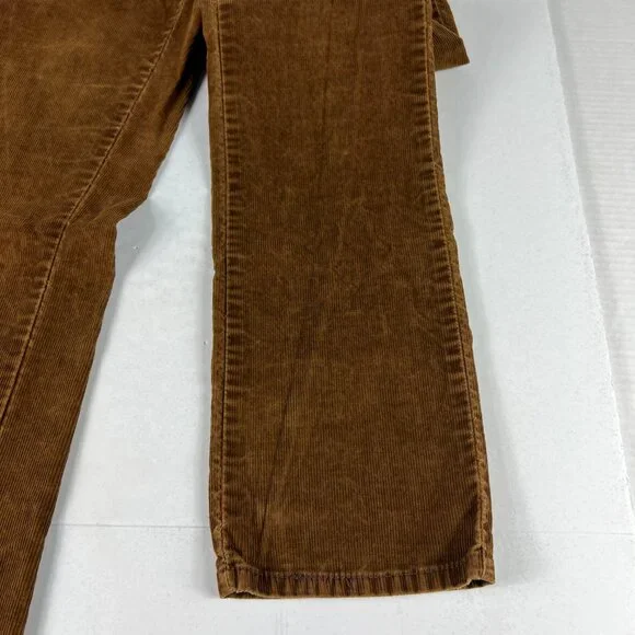 Y2K Levi's Corduroy Pants Women's Measured 31x32 Straight Brown Stretch Tag 6M - Picture 3 of 16